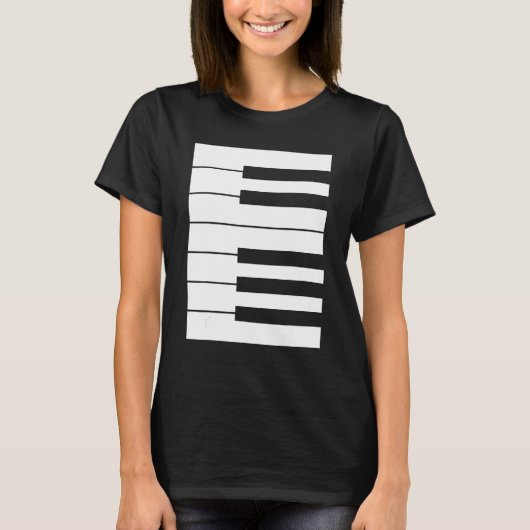 T-shirt Piano keyboard octave perfect it outfit for pianis (Devant)