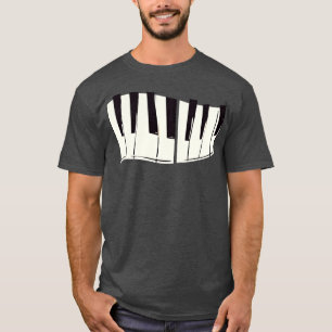 T-shirt Piano Keys Clavier Pianiste Musicien