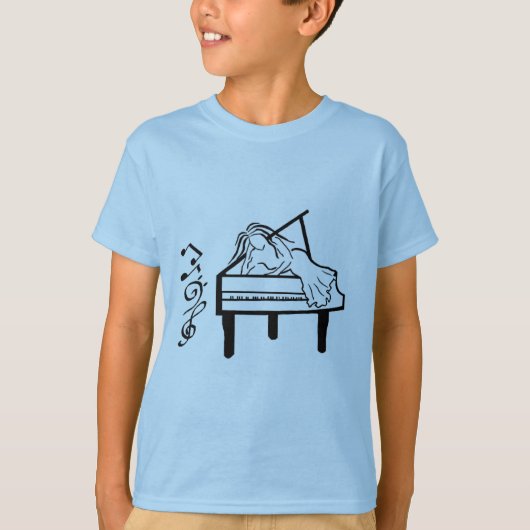 T-shirt Piano Lady (Devant)