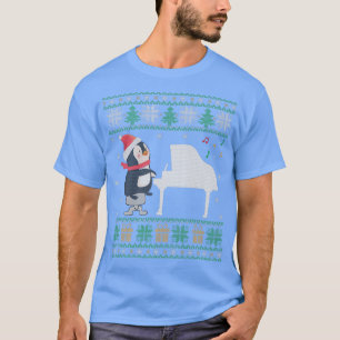 T-shirt Piano laide pull de Noël Penguin famille M