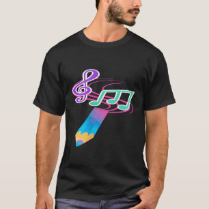 T-shirt Piano Lecture Musique Pianiste Clavier Compositeur