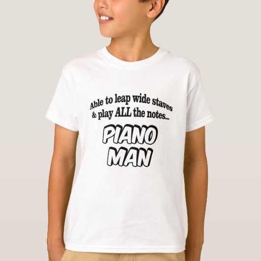 T-shirt Piano Man (Devant)