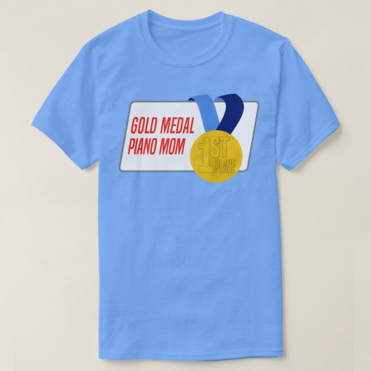 T-shirt Piano Mom Gold Medal Award (Design devant)