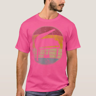 T-shirt Piano Music Musicien Vintage Retro
