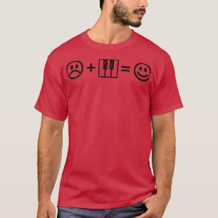 T-shirt Piano Music Rend Heureux Cadeau Drôle Piano Player