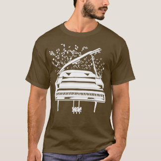 T-shirt Piano-musicien de Clef Treble