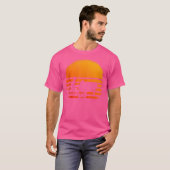 T-shirt Piano Pianist Retro Sunset Piano (Devant entier)