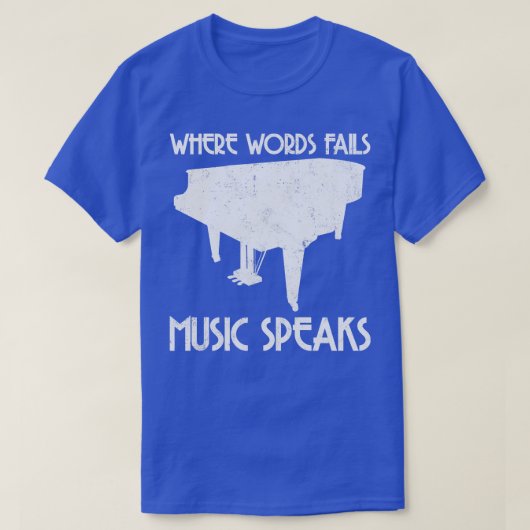 T-shirt Piano Pianiste (Design devant)