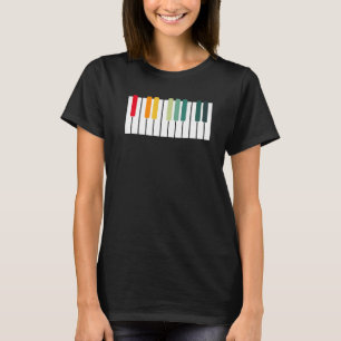 T-shirt Piano Piano vintage Musique Clavier Musicien Sorti