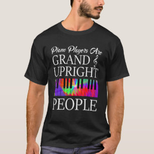 T-shirt Piano Player Clavier Musicien Musique Instruction 
