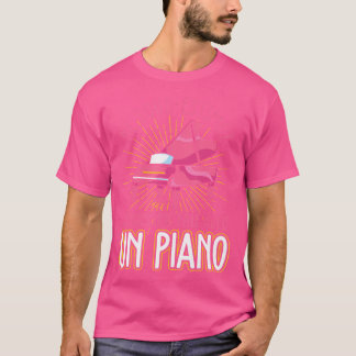 T-shirt Piano Player Gift For Girls Classic Music Piano