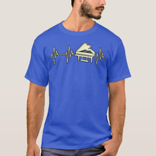 T-shirt Piano Player Heartbeat Music Teacher Piano Musicia