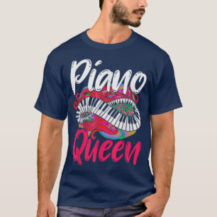 T-shirt Piano Player Pianist Women Girls Music Princess Pi