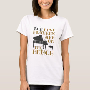 T-shirt Piano Player Pianiste Meilleur Joueur Sur Le Banc