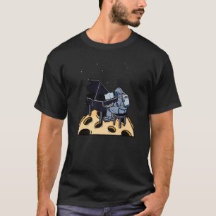 T-shirt Piano Player Space Astronaut Moon Instrument Music