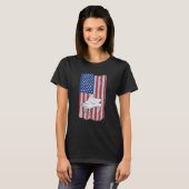 T-shirt Piano Usa Flag Piano Player Pianist (Devant entier)