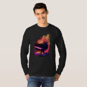 T-shirt Piano Vaporwave (Devant entier)