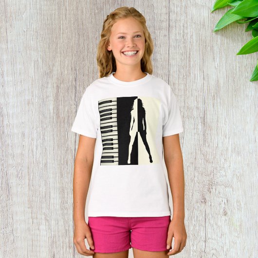 T-shirt Piano Woman