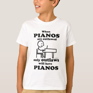 T-shirt Pianos hors la loi