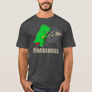 T-shirt Pianosaurus Piano Dinosaure Percussion Musique