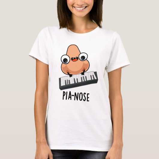 T-shirt Pianose Funny Piano Nez Pun (Devant)