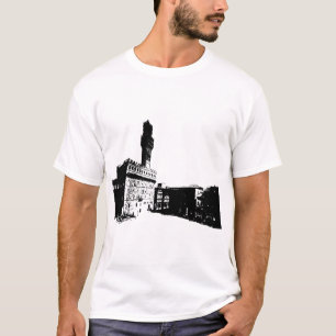 T-shirt Piazza della Signoria à Florence, Italie centrale