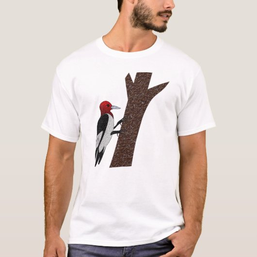 T-shirt Pic à tête rouge (Devant)