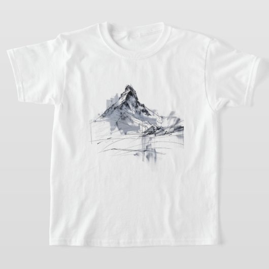 T-shirt Pic de montagne Abstrait (Poser)