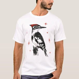 T-shirt Pic Rétro - Art Encre Du Milieu Du Siècle