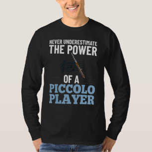 T-shirt Piccolo Instrument Music Flute Player Débutant Les