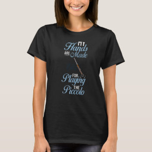 T-shirt Piccolo Instrument Music Flute Player Débutant Les