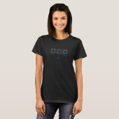 T-shirt Pickadee Black Capped Daily Drill Fly Gig Nap Rep (Devant entier)
