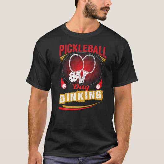 T-shirt Pickball Jour Dinking Joueur tenue kit net mach (Devant)