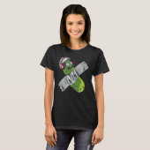 T-shirt Pickday Cucumber Glasses Nourriture Hommes Femmes (Devant entier)