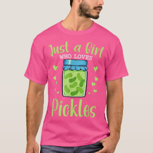T-shirt Picket Dancing Cute Concombre Vert Vegan Funny Gir