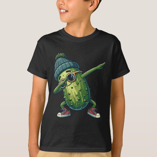T-shirt Pickle Concomber Funny National Pickle Day Dabbing (Devant)