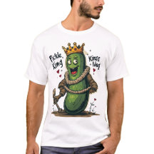 T-shirt Pickle King – Funny Cartoon Pickle Royalty