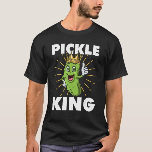 T-shirt Pickle King Veggie Food Veggie Vegetarian Day (Devant)