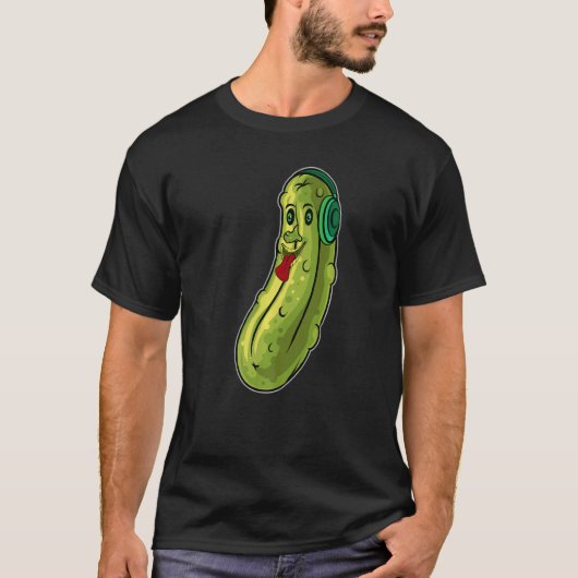 T-shirt Pickle Pickle Écouter De La Musique (Devant)