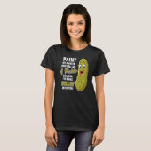 T-shirt Pickle Vert Dillin Plaisanter Pun Végétarien Conco (Devant entier)