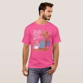 T-shirt Pickleball à café Jésus (Devant entier)