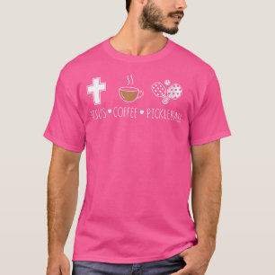 T-shirt Pickleball à café Jésus