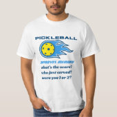 T-shirt Pickleball améliore la mémoire drôle Senior (Devant)
