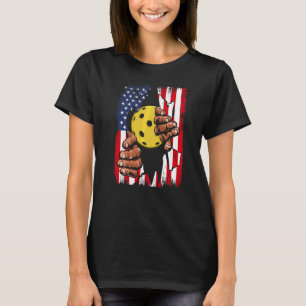 T-shirt Pickleball American Flag Patriotique Usa Pour Pick