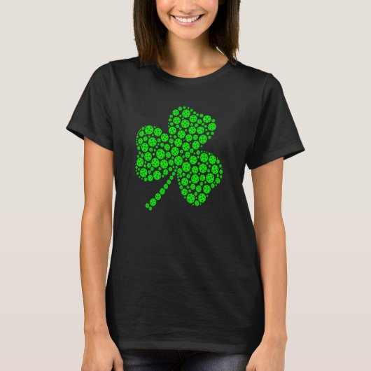 T-shirt Pickleball Ball Shamrock C St Patrick's Day Men (Devant)