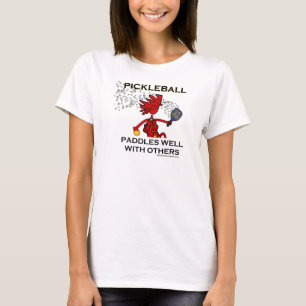 T-shirt Pickleball barbote bien avec d'autres