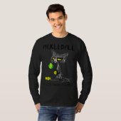 T-shirt Pickleball Because Murder Is Wrong Best For Cat (Devant entier)