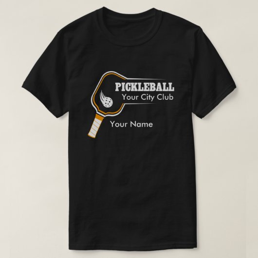 T-shirt Pickleball Blue Club B sur mesure (Design devant)