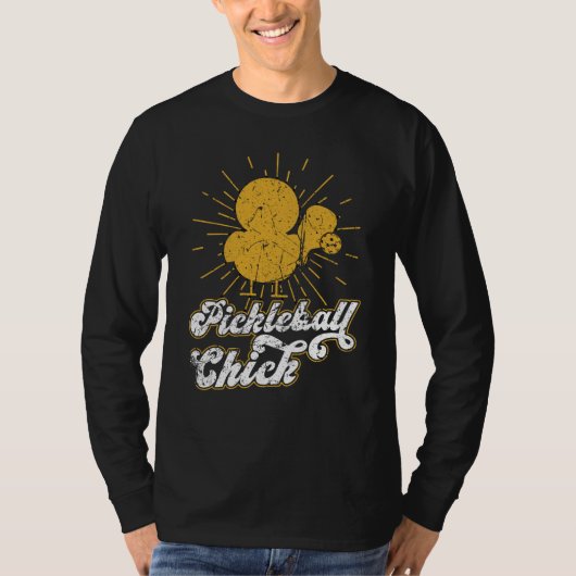 T-shirt Pickleball Chick Retro Vintage  7 (Devant)