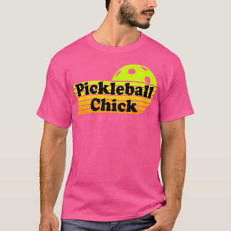 T-shirt Pickleball Chick Retro Vintage Funky Pickleball